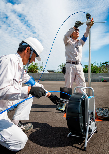 水道管内不断水カメラ調査について