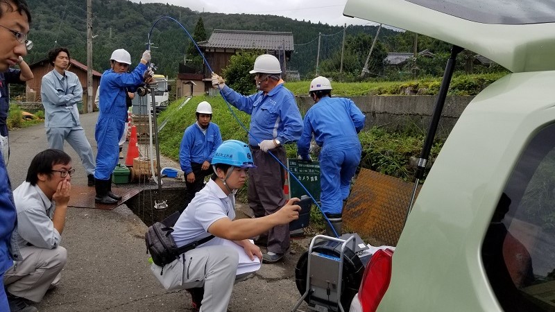 滋賀県で特殊洗管（SCOPE工法）を実施しました